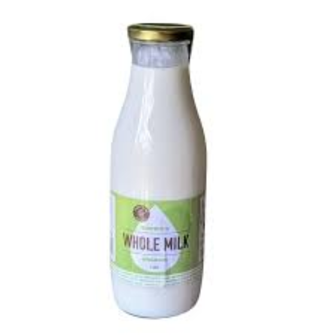 BROWNS ORGANIC MILK W BTL 1LT